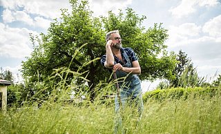 Wer eine Grünfläche im Garten haben will, hat viele Optionen: Rasen, Wiese - oder Kräuterrasen. - Christin Klose/dpa-tmn