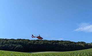 Ein fünfjähriges Mädchen wurde nach einem Unfall mit dem Hubschrauber ins Klinikum transportiert. - privat