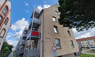 In diesem Komplex des Mehrfamilienhauses hat sich die Tat ereignet. MT-Archivfoto: - Ilja Regier