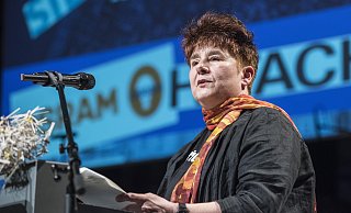 Rena Tangens ist die Geschäftsführerin des Bielefelder Vereins Digitalcourage. - Jörg Dieckmann