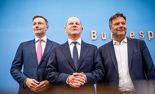 Wollen nochmal anpacken: Lindner, Scholz, Habeck. (Archivbild) - Michael Kappeler/dpa