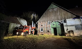 Einsatz der Feuerwehr am Donnerstagabend in Bielefeld. - Paul Brinkmann