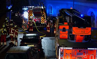 Die Feuerwehr musste gestern kurz vor Mitternacht zu einem Großbrand in die Mindener Altstadt ausrücken. - Feuerwehr Minden