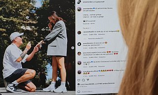 Der Paderborner Gustav Masurek hat seiner Freundin, der GZSZ-Schauspielerin Anne Menden, einen Heiratsantrag gemacht. Die beiden verkünden die frohe Botschaft in einem Posting auf Instagram. - Lucas Mergelkuhl Der Paderborner Gustav Masurek hat seiner Freundin, der GZSZ-Schauspielerin Anne Menden, einen Heiratsantrag gemacht. Die beiden verkünden die frohe Botschaft in einem Posting auf Instagram. - Lucas Mergelkuhl