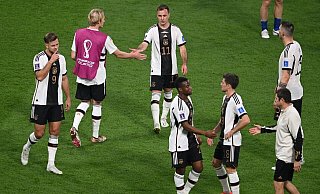 Chancen auf den Einzug ins WM-Achtelfinale hätte die deutsche Mannschaft in jedem Fall noch nach einem Sieg gegen Spanien. - Robert Michael/dpa