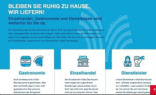 Der Besucher der Seite fühlt sich in den März zurückversetzt: denn auf der Online-Plattform herrscht noch immer Lockdown. - Nicole Sielermann