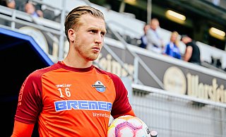 Pelle Boevink dürfte im Pokalspiel am Mittwoch eine Menge zu tun bekommen. Für den 25-jährigen Torhüter wird es das erste Pflichstpiel in Diensten des SC Paderborn sein. - Besim Mazhiqi