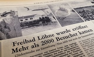 Das Freibad Löhne hat Pfingsten 1956 zum ersten Mal geöffnet. - Susanne Barth / Freie Presse
