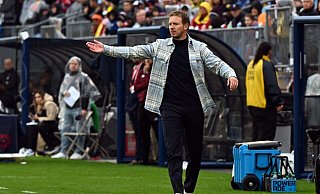 Absolvierte sein Länderspiel-Debüt als Bundestrainer: Julian Nagelsmann. - Federico Gambarini/dpa