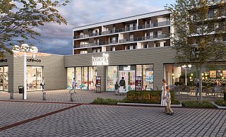 Das neue City Center sollte zunächst „Stadtmitte H78“ heißen. Die Ladenzeile wollten die Planer erhalten. - Planungsbüro Blase