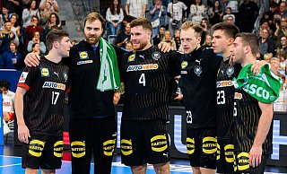 Die deutschen Handballer lieferten beim Sieg gegen die Schweiz einen starken Auftritt ab. - Marco Wolf/dpa