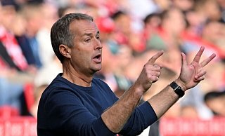 Bisher als Bayer-Trainer noch ungeschlagen: Kasper Hjulmand. - Torsten Silz/dpa