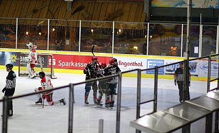 Gleich acht Mal konnten die Spieler des Herforder gegen die Hannover Scorpions einen Treffer bejubeln. - Yvonne Gottschlich