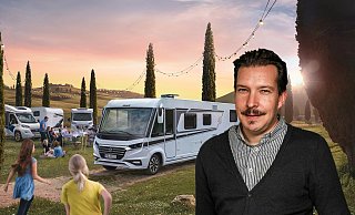 Jens Timo Brinkmann: Der Bielefelder hat das Unternehmen „Dein Caravan" in der Corona-Krise gegründet. Anfang Mai soll die neue Wohnmobil-Verleihstation öffnen.  - pr/Rent & Travel/dein caravan