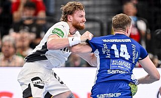 DHB-Neuling Tom Kiesler scheut keinen Zweikampf. - Harry Langer/dpa