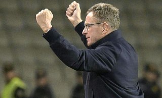 Österreichs Trainer Ralf Rangnick hat sich mit seinem Team vorzeitig die EM qualifiziert. - Robert Jaeger/APA/dpa