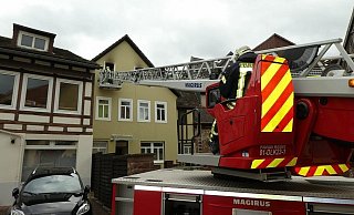 Der Brand am Karfreitag brach im Dachgeschoss des Hauses aus. - Michaela Bast
