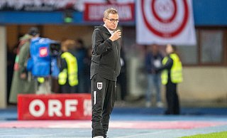 Ralf Rangnick feierte einen Sieg mit Österreich. - Georg Hochmuth/APA/dpa