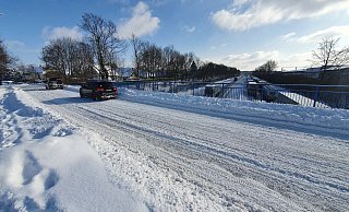Die Straßen sind für den Busverkehr noch nicht genug geräumt. - Gerald Dunkel