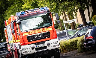 Am Epiphanienweg in Bielefeld hat es gebrannt. - Mike-Dennis Müller