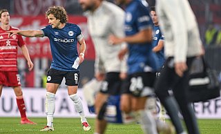 Mael Corboz, zum besten Drittligaspieler der vergangenen Saison gewählt, hat auch eine Klasse höhe sofort Fuß gefasst. - Teresa Kröger