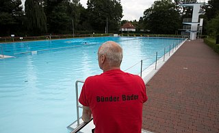 Mittlerweile geschlossen: Die Freibadsaison ist beendet. - Noah Wedel