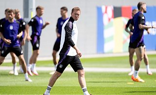 Bundestrainer Julian Nagelsmann beim Abschlusstraining der DFB-Auswahl. - Federico Gambarini/dpa