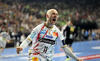 Daniel Pettersson war mit sieben Toren bester SCM-Werfer. (Archivbild) - Marius Becker/dpa