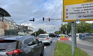 Die Ampel am Liboriberg ist auf LED-Betreib umgestellt worden. - Marc Schröder