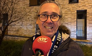 Nach dem Spiel waren die Arminia-Anhänger glücklich mit dem Auftritt ihrer Mannschaft. - Jan Husmann