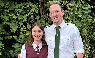 König Josef Ekelt und seine Königin Marie Fuchs. - Janik Spottke