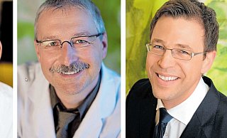 Die Chefärzte Marcel Binnebösel, Martin Görner und Jan Heidemann sprechen im Livechat über Darmkrebs und die Therapiemöglichkeiten. - Städtisches Klinikum Bielefeld