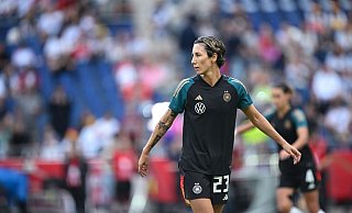 Voller Fokus aufs Sportliche: Sara Doorsoun will sich auf die Spiele in England und gegen Australien konzentrieren. - Sebastian Christoph Gollnow/dpa