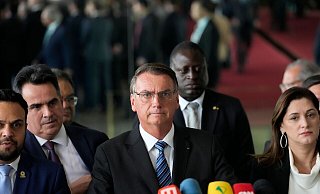 Jair Bolsonaro hat sich am Dienstag erstmals nach seiner Wahlniederlage geäußert. - Eraldo Peres/AP/dpa