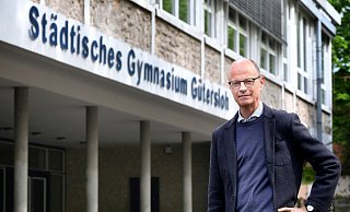 Axel Rotthaus, ehemaliger Leiter des Städtischen Gymnasiums in Gütersloh. - Andreas Frücht Axel Rotthaus, ehemaliger Leiter des Städtischen Gymnasiums in Gütersloh. - Andreas Frücht