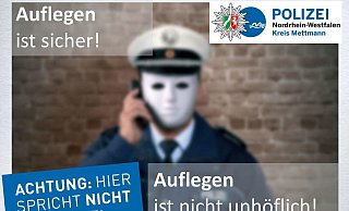 Trickbetrüger, die sich als falsche Polizisten ausgeben,versuchen aktuell Opfern Angst zu machen. Sie gaukeln ihnen vor, dass ihre Wohnungen in Kürze heimgesucht werden. - Symbolfoto: Polizei