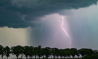 Über Teile von OWL sind in der Nacht Unwetter gezogen. - Patrick Pleul/dpa