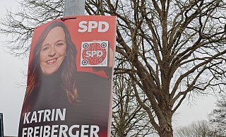 Sozialdemokratin Katrin Freiberger wirbt um die Stimmen der Menschen im Kreis Höxter. - Svenja Ludwig