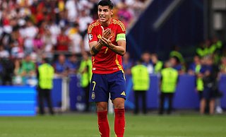 Spaniens Alvaro Morata könnte bald das Trikot des AC Mailand tragen. - Christian Charisius/dpa