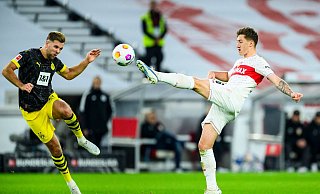 Verlor am Samstag mit dem BVB beim VfB Stuttgart: Niclas Füllkrug (l). - Tom Weller/dpa