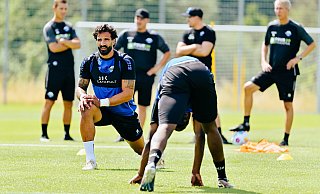 Adriano Grimaldi wechselte aus Saarbrücken nach Paderborn und ist mit 32 Jahren nun der älteste SCP-Spieler. - Besim Mazhiqi