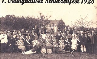 Das erste Oetinghauser Schützenfest wurde im Jahr 1928 gefeiert, drei Jahre nach der Vereinsgründung. - Schützenverein Oetinghausen