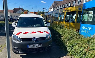 Wieder sorgte ein Unfall mit der Stadtbahn für Verkehrsstörungen und Zugausfälle. - Mike-Dennis-Müller