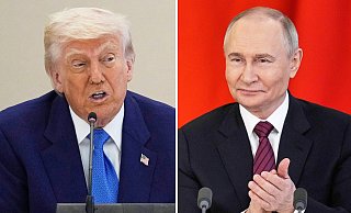 Donald Trump kann der Idee von Wladimir Putin als Vermittler zwischen dem Iran und Israel etwas abgewinnen. (Archivbild) - Brandon/Bednyakov/AP/dpa