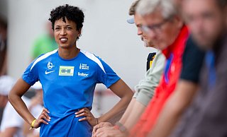 Malaika Mihambo hatte zunächst Probleme beim Anlauf. - Sven Hoppe/dpa