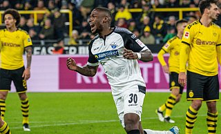 Paderborns Doppeltorschütze Streli Mamba erlebte beim 3:3 in Dortmund den bislang größten Abend seiner noch jungen Profi-Karriere. - Dennis Angenendt