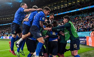 Italien steht als erstes Team für das EM-Finale in London fest. - Justin Tallis/Pool AFP/AP/dpa