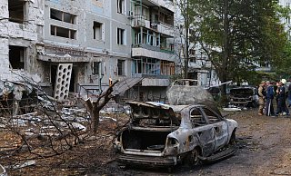 Immer wieder ist die Stadt Saporischschja Ziel russischer Angriffe. - Kateryna Klochko/AP/dpa