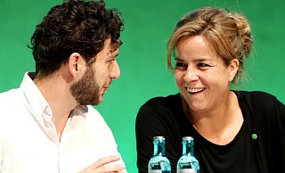Grünen-Landesvorsitzende Neubaur und Banaszak: "Pragmatismus und Praxisbezug". - picture alliance