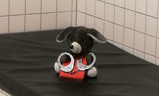 Die "Zugmaus", das drollige Flauschwesen mit Wurzeln in Süddeutschland. - Bundespolizei Bielefeld